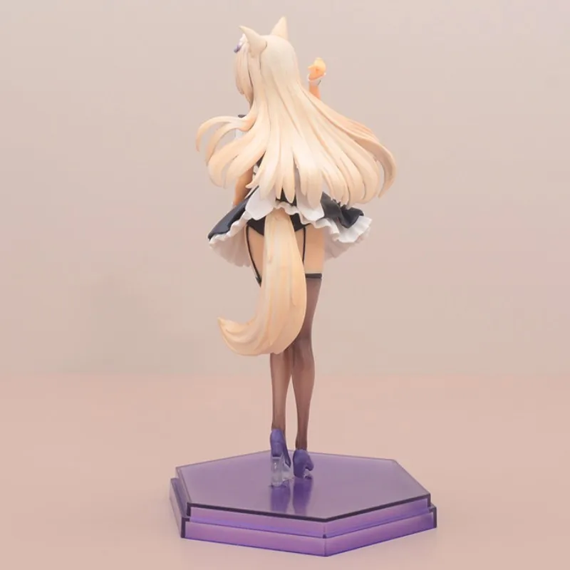 Oem 2 Style action figure Vinyl doll Toys Pink hair figuras de Nekopara Chocola Vanilla complete set