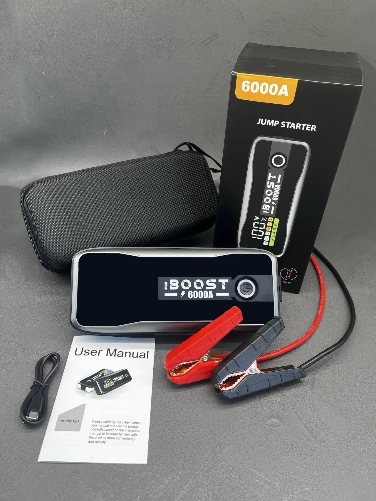 Car battery jump starter jump 6000a
