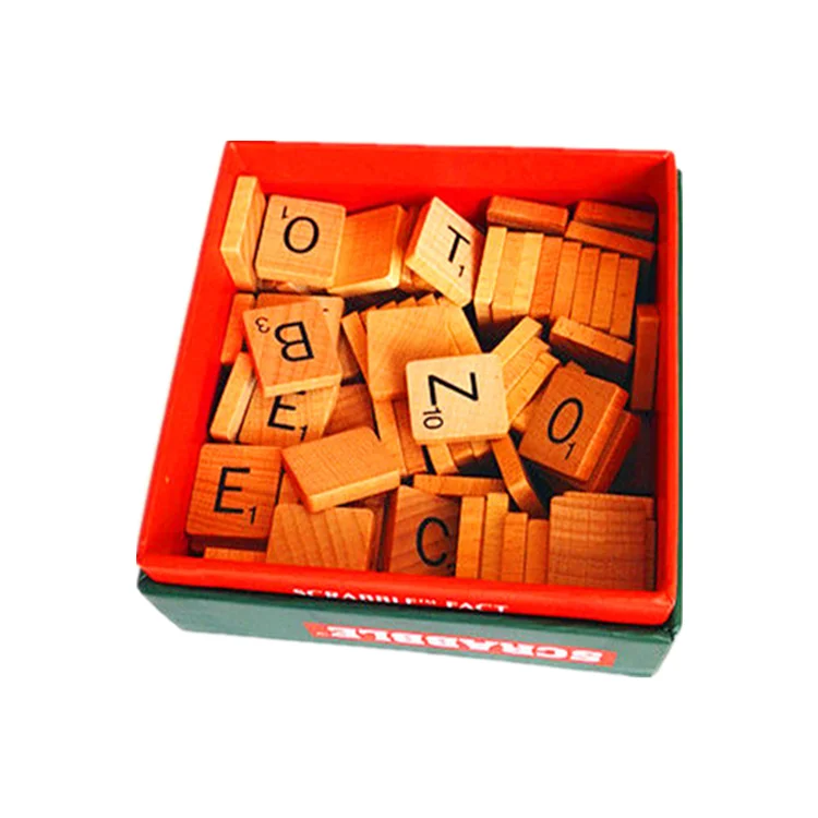 
Word Scrabble Game, Word Puzzle Game, Magnetic Wooden scrabble Game 