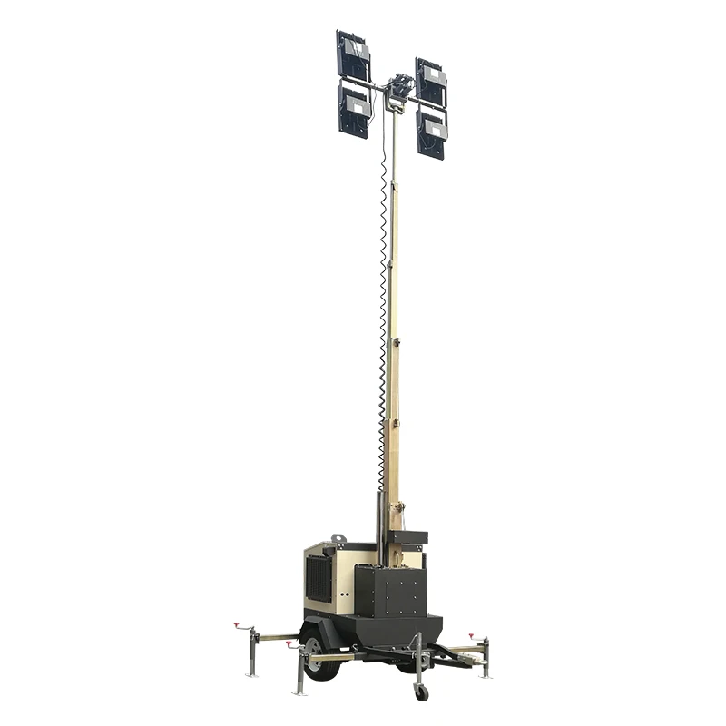 small portable trailer kubota engine light tower mobile outdoor light tower