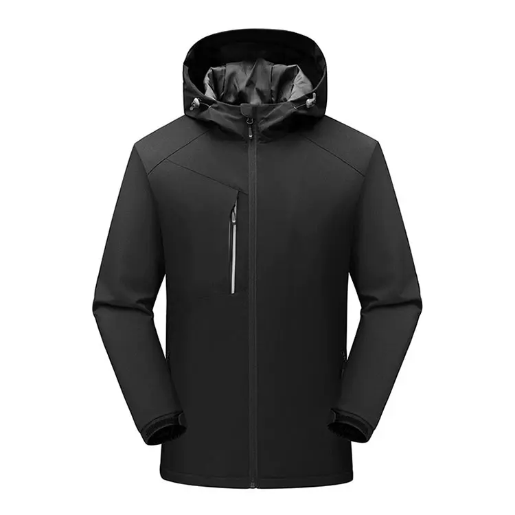 OEM Factory Water Resistant Windproof Soft Shell Full Zip Jacket Men Fleece Lined For Women&Men