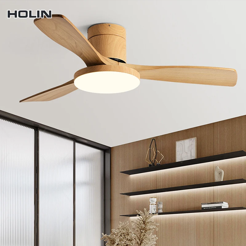 Manufacturers wholesale Support Dimmable Ac Dc 65w 3 Blade Smart Home Remote Control Ceiling Fan With Led Light