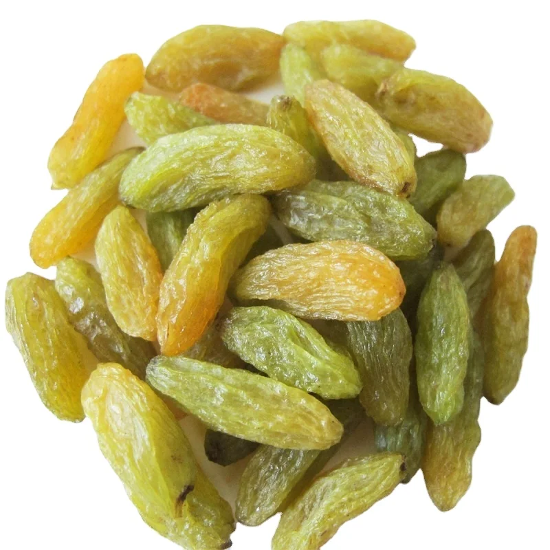 Оптовая продажа, высококачественный сушеный зеленый бессеменный изюм