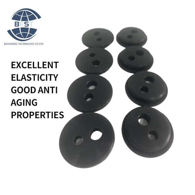 Factory hot selling high quality fireproof insulation high elasticity round double layer with slot two eyes cable sheathing