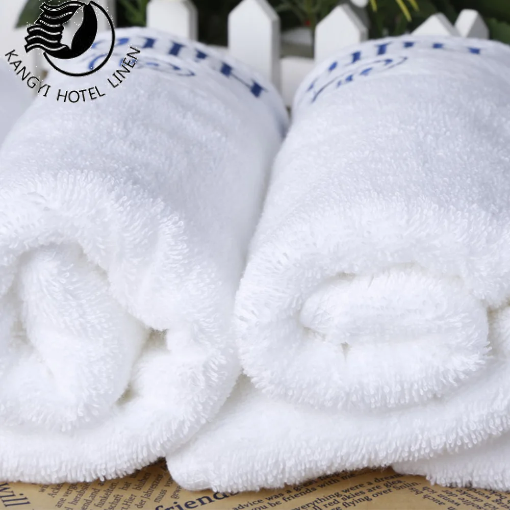 Easton 100% Cotton Terry Hotel 100% Cotton White Plain 32S  Face Towel Set Guest Room Hot Sale
