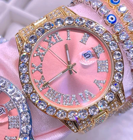 For Men Women High End Luxury watches Iced Outed CZ Diamond Wholesale Wrist Watch