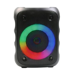 Buy 5 Get 1 Free MODORWY  Colorful LED Light speaker 3inch 12W super bass portable speaker  outdoor party gift speaker