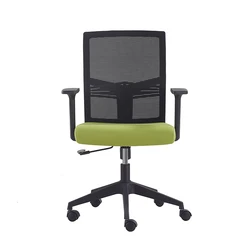 Регулируемое вращающееся Сетчатое кресло со средней спинкой