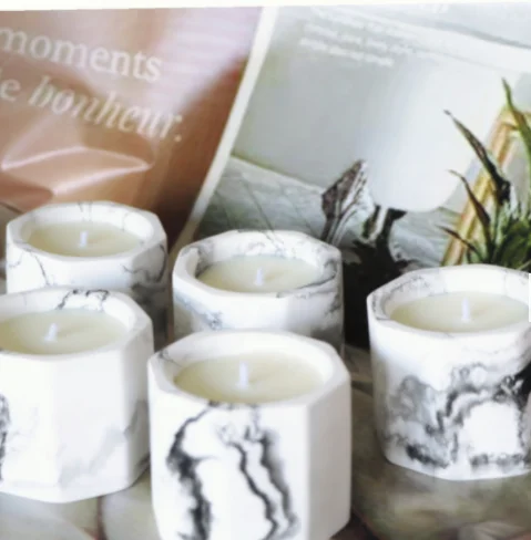 Home decoration paraffin wax ceramic customized aromatherapy oil diffuser scented candle