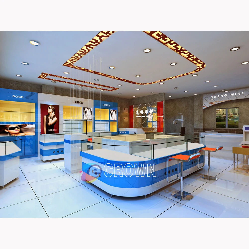 Prefab Indoor eyecare optic Station Rmu For Sale optical shop design optical shop ODM