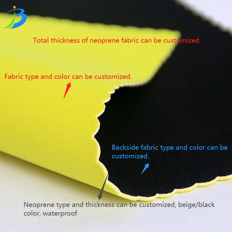 Wholesale Multi Colors Customized Neopreno Material 2MM 3MM 5MM Thickness neoprene fabric for dog collars