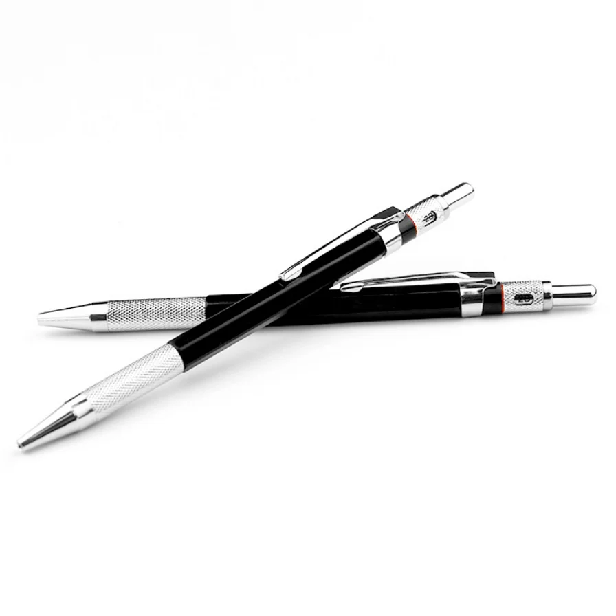 2.0 mm Lead Holder Metal Mechanical Pencil Automatic Mechanical Drafting Pencil for Draft Drawing Carpenter Crafting Art Sketchi