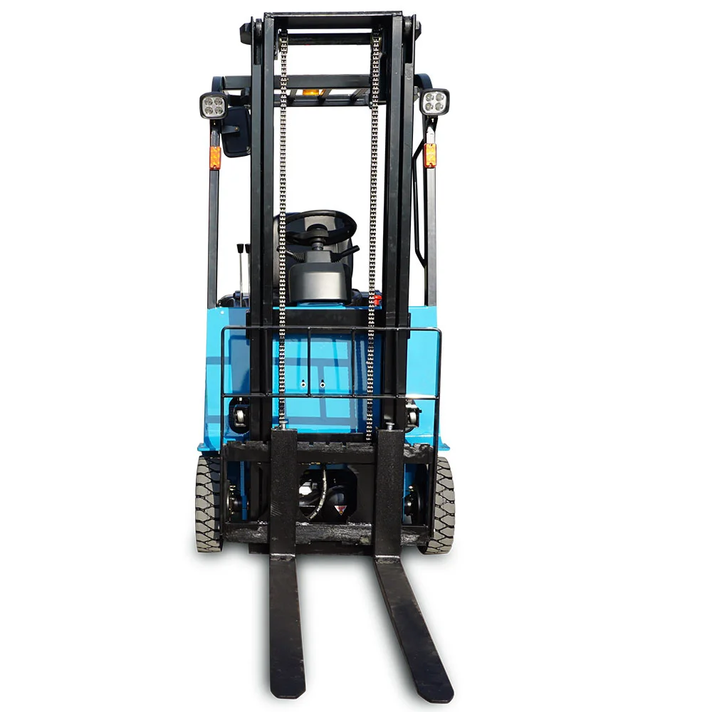 Chinese Cheap Four Wheel Electric Battery Forklift with Four Solid Tires