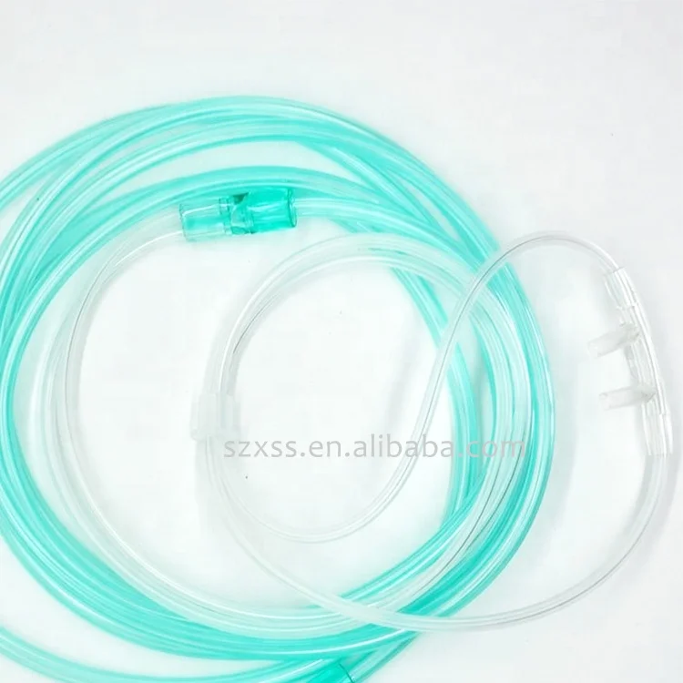 High Quality Medical Grade Pvc O2 C Use Single Use Co2 Nasal Oxygen Cannula Tube Sizes  S M L With Filter Luer