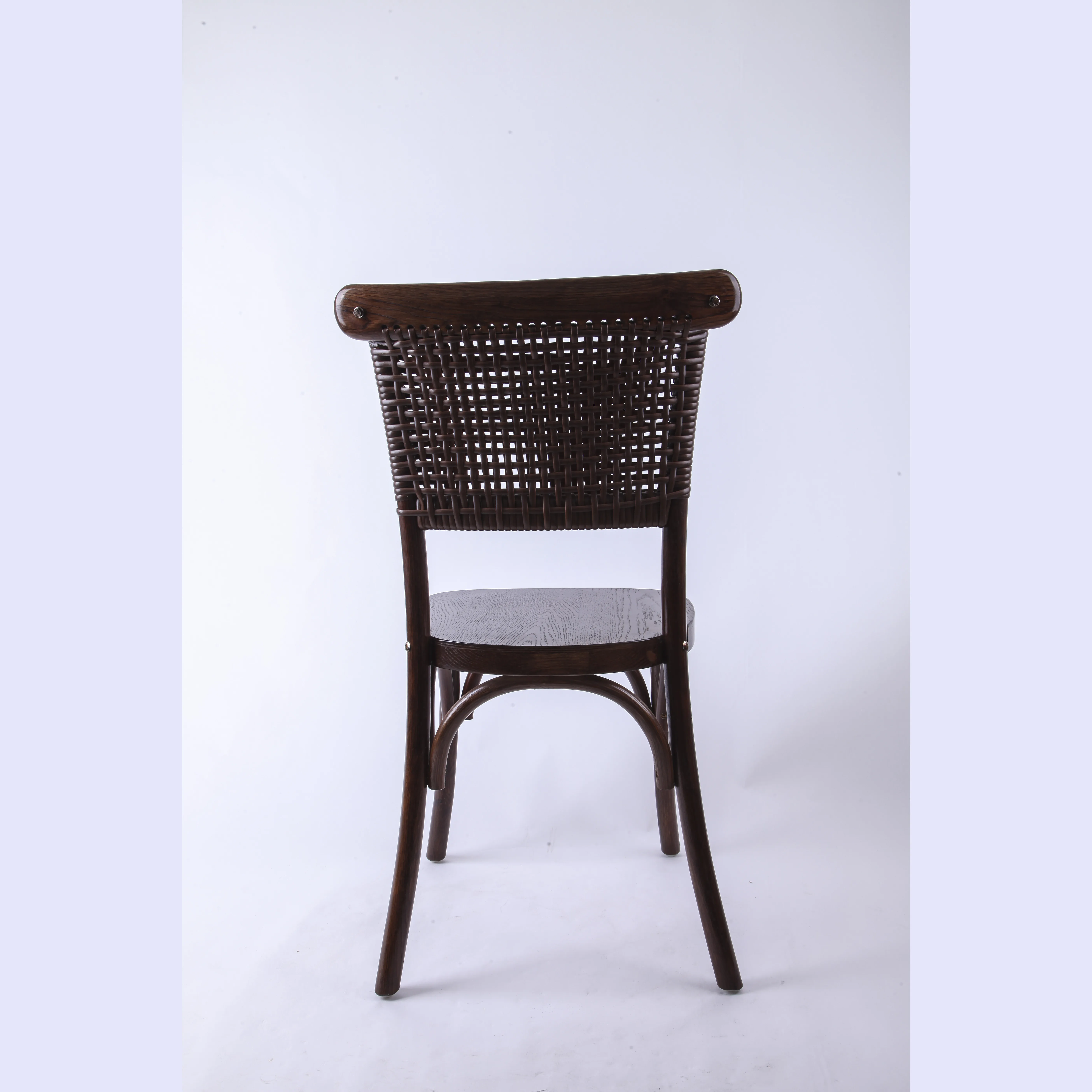 Best Selling Rope Back Wooden Dining Chairs for Wedding Events Rental Party