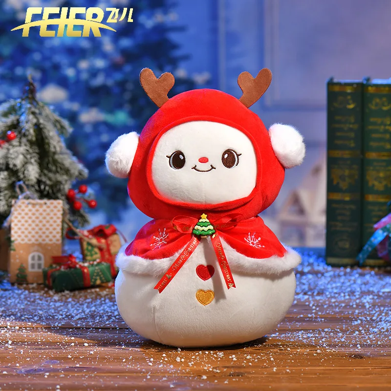 Wholesale Factory Christmas Decoration Reindeer Santa Claus Elves Customized Plush Toys Christmas Goods