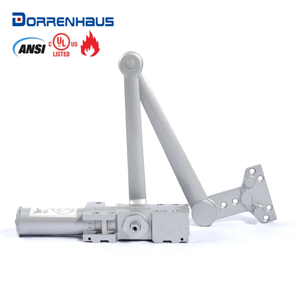 DORRENHAUS D9000T ANSI UL Adjustable Hold Open Door Closer with 9000.40 HO Cushion Stop Arm for 20-150kg door