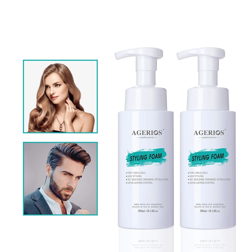 Hair Styling Products Factory Coconut Oil Hair Mousse Private Label Foam styling foam