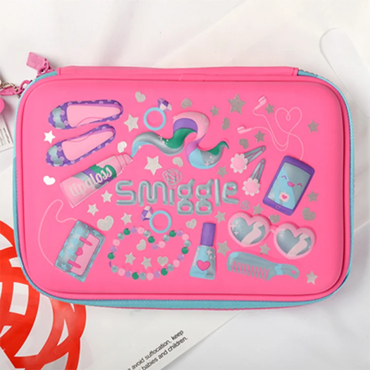  Модный персонализированный EVA Smiggle 2 боковой пенал оптом милые вместительные пеналы с принтом