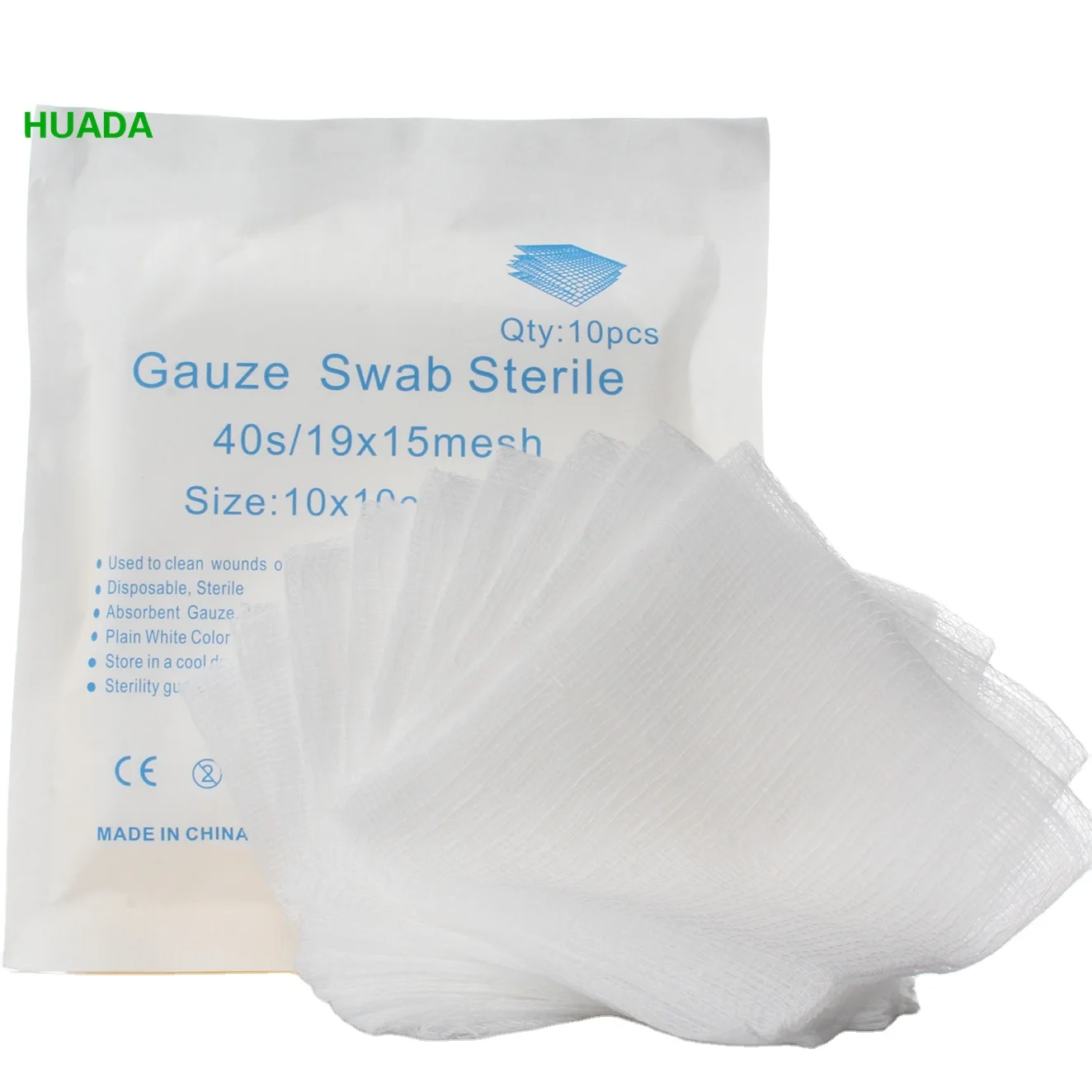 Good Quality Disposable Medical Consumables Gauze Sponge 19x15 mesh  4x4 3x3 2x2'