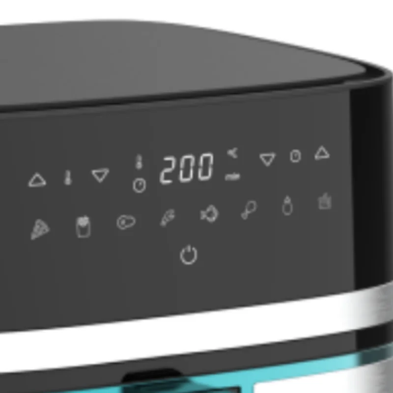 China Hot Air Fryer 8L Smart Oil Free Commercial Stainless Steel Digital Electric Air Frier Kitchen Cooking