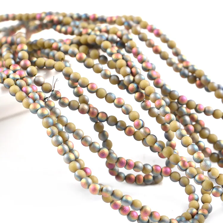 Loose Beads 2mm Crystal Round Beads, Glass Beads for Jewelry Making