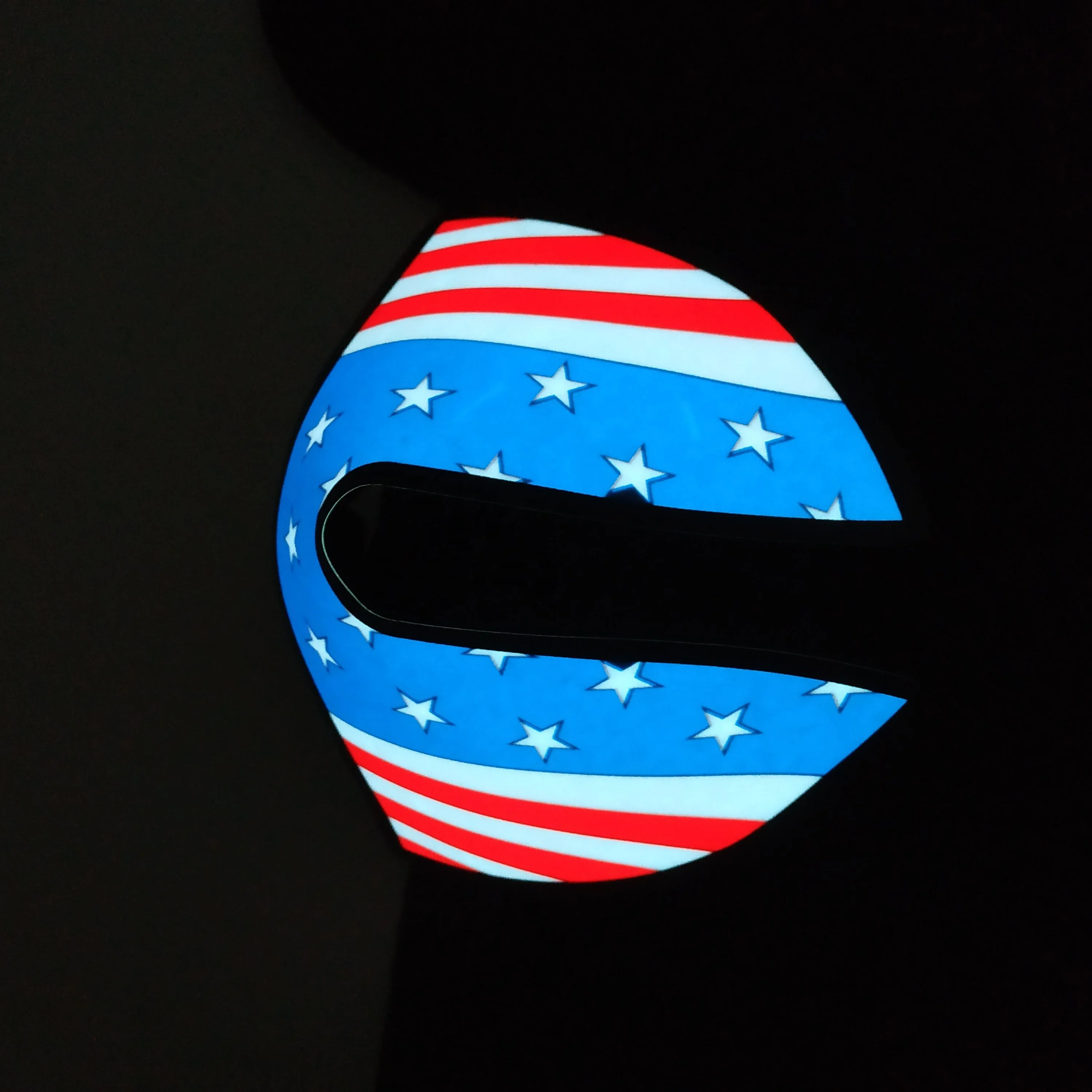 Light up party half face sound activated led el panel masquerade masks with inverter