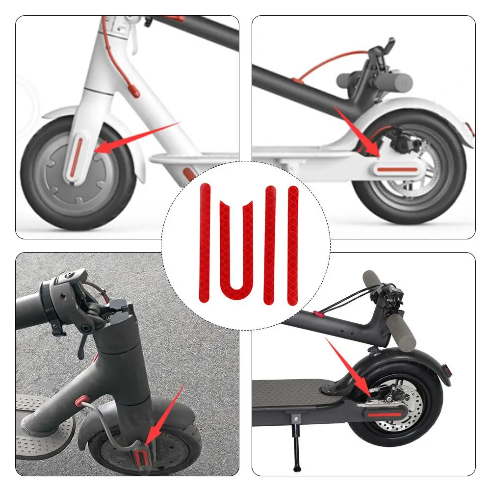 Front Rear Wheel Tyre Cover Protective Shell Reflective Sticker For Xiaomi M365 Electric Scooter Skateboard Parts