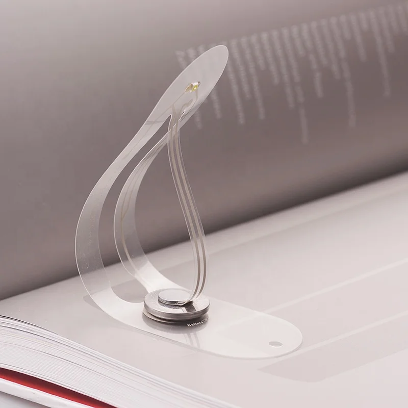 Promotion Gift Flexible Mini Led Clip Book Light Portable Bookmark Read Night Lamp Book Light For Reading In Bed