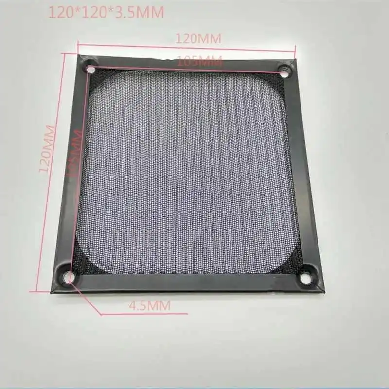 Stainless steel Metal Cooling Fan Grill Cover Radiating Protective Cover Net Filter Guard 120mm Fan Net