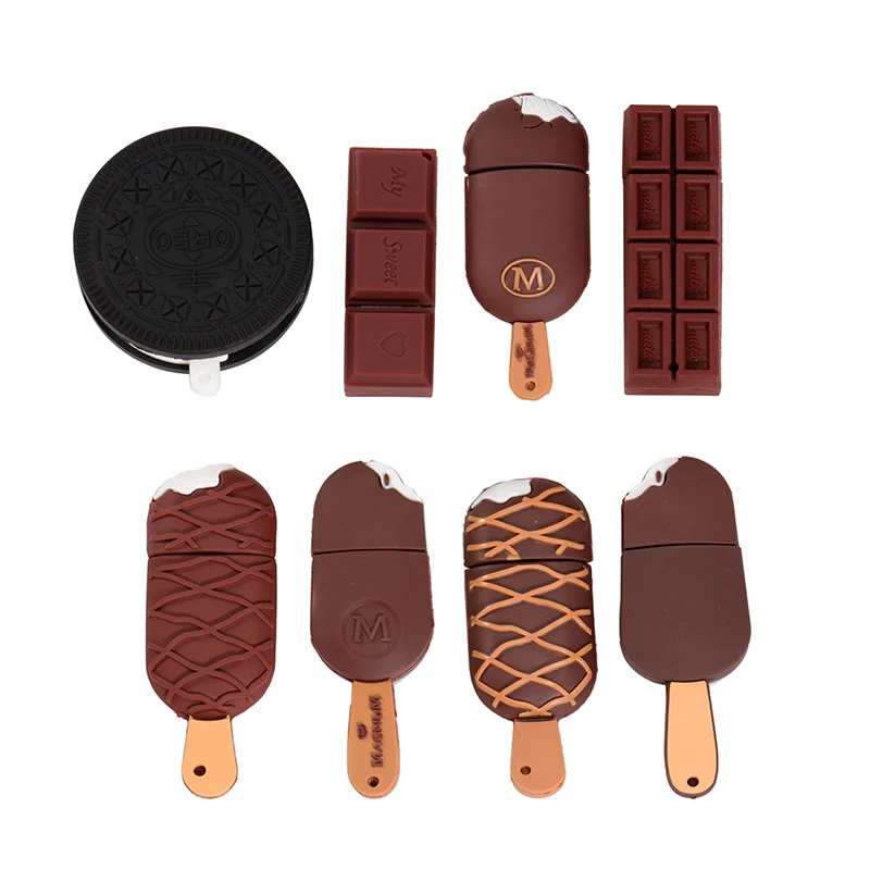 jaster Ice Cream Bar Usb Flash Drive Pen Drive Silicone Cute Fancy usb stick 512mb 1gb 2gb 4gb pendriv  U Disk