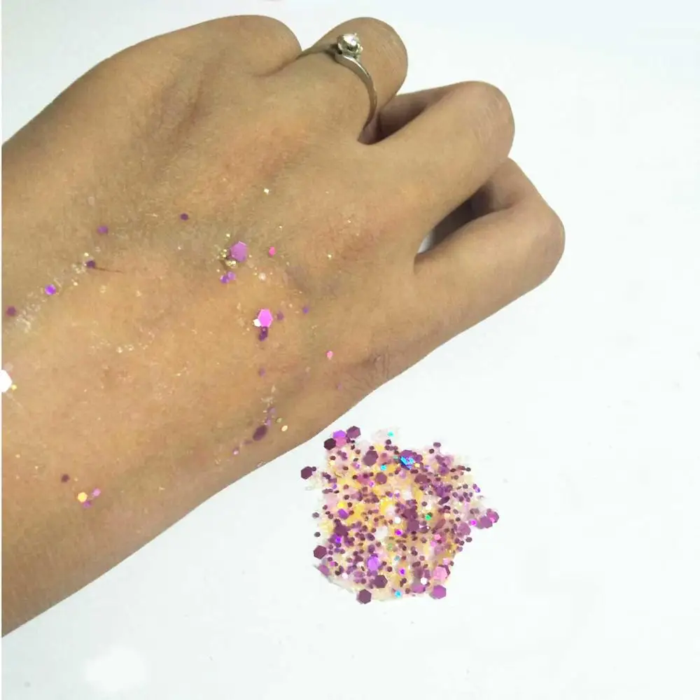 Peel Off Body Glitter Glue Eash to Wash Glitter Fix Gel
