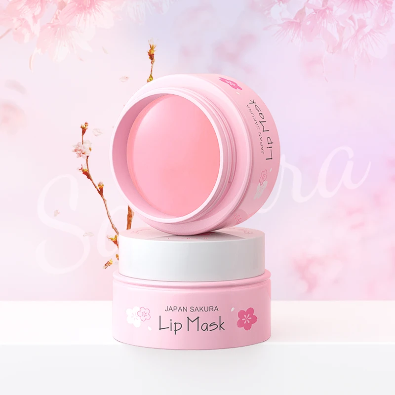 Moisturizing Peeling Reduce Lip Lines Repairing Care Natural Sakura Lip Mask