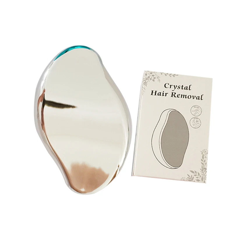 New Pain Free Hair Removal Scrub Tool Eraser Magic Glass Pads Crystal Hair Remover