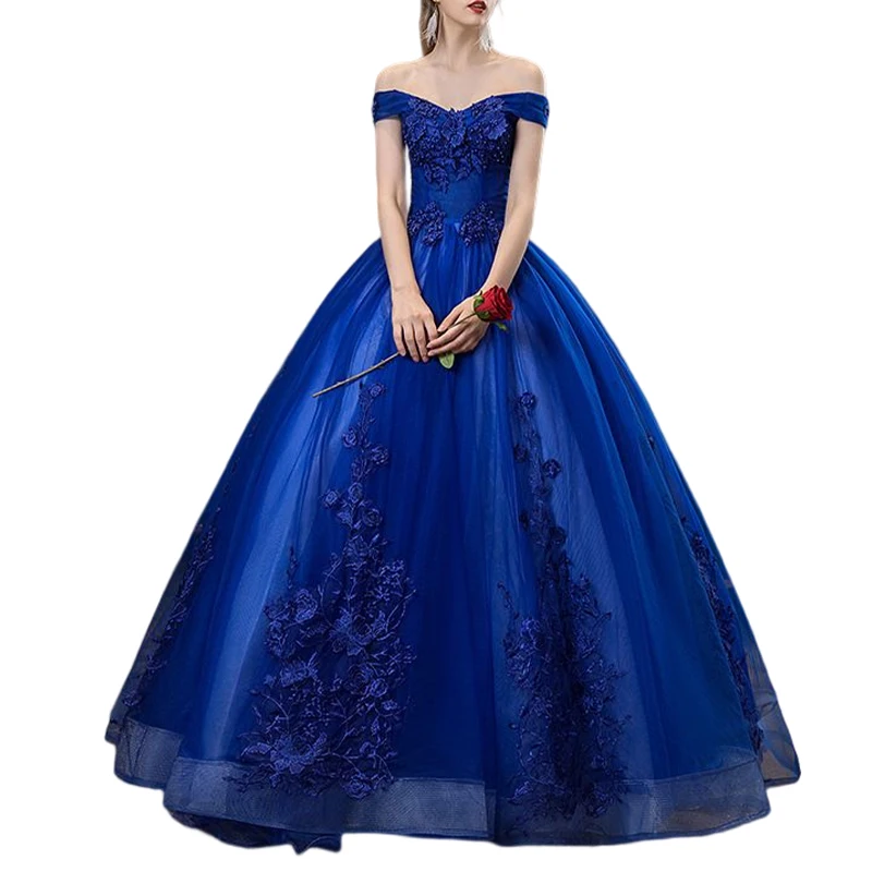 Prom Sweet 15 Dresses Ball Gowns Evening Quinceanera Dresses Elegant Embroidery Off Shoulder Party Lace Pink OEM Service Satin