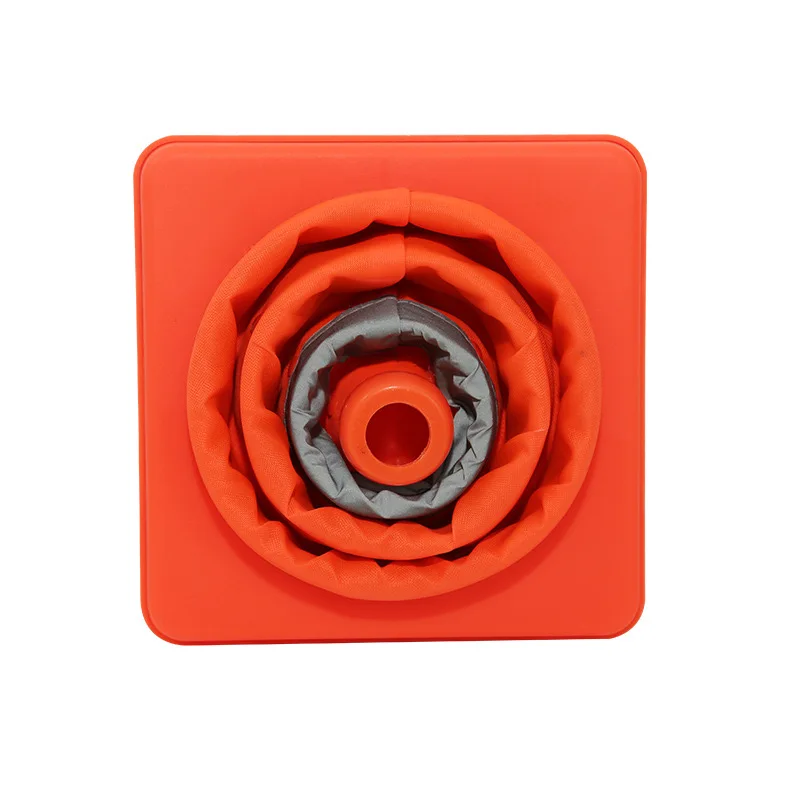 Foldable road barrier warning reflective road cones for airport, park, parking