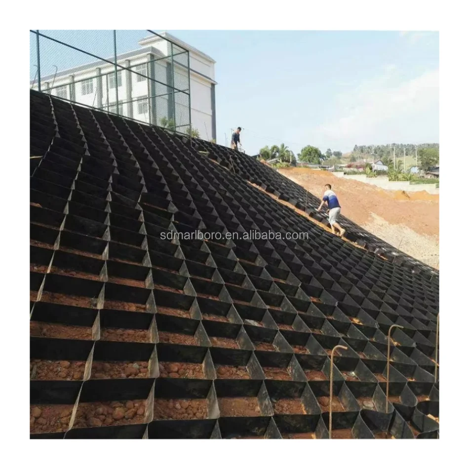 Factory Direct Sales 50-300mm Hdpe Honeycomb Geocell for Slope Protection Strengthen Road Grass Grid Pavers