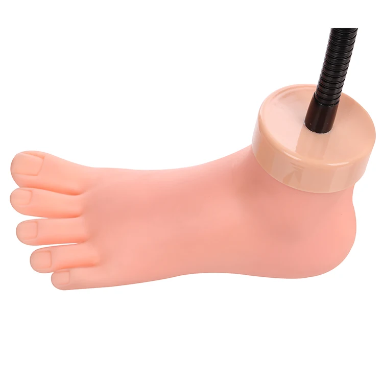 
High Quality Nail Practice False Foot Nail Art Foot Soft Training Display Model Practice Foot 