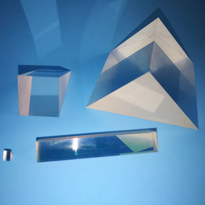 
BK7/UV Fused Silica/Sapphire Glass Right Angle Prisms Uncoated or coated  (1600076000144)
