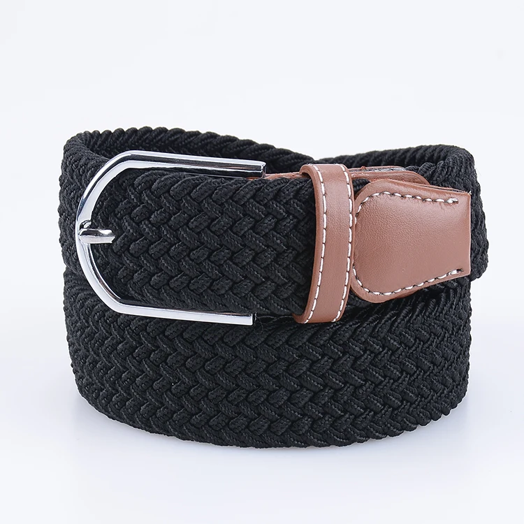На заказ Плетеный тканый эластичный пояс для мужчин и женщин