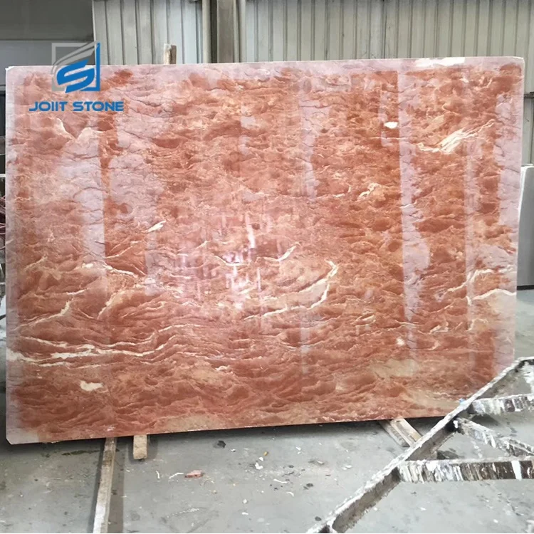 Professional Red Jade Marble Orange Slabs
