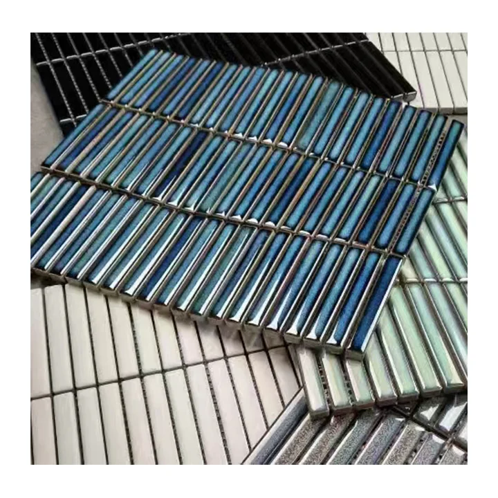 Iridescent Pool Ceramic Wholesales Dark Blue Mosaic Tile Kitchen Wall Tiles Designs White Glass Slubway Tile