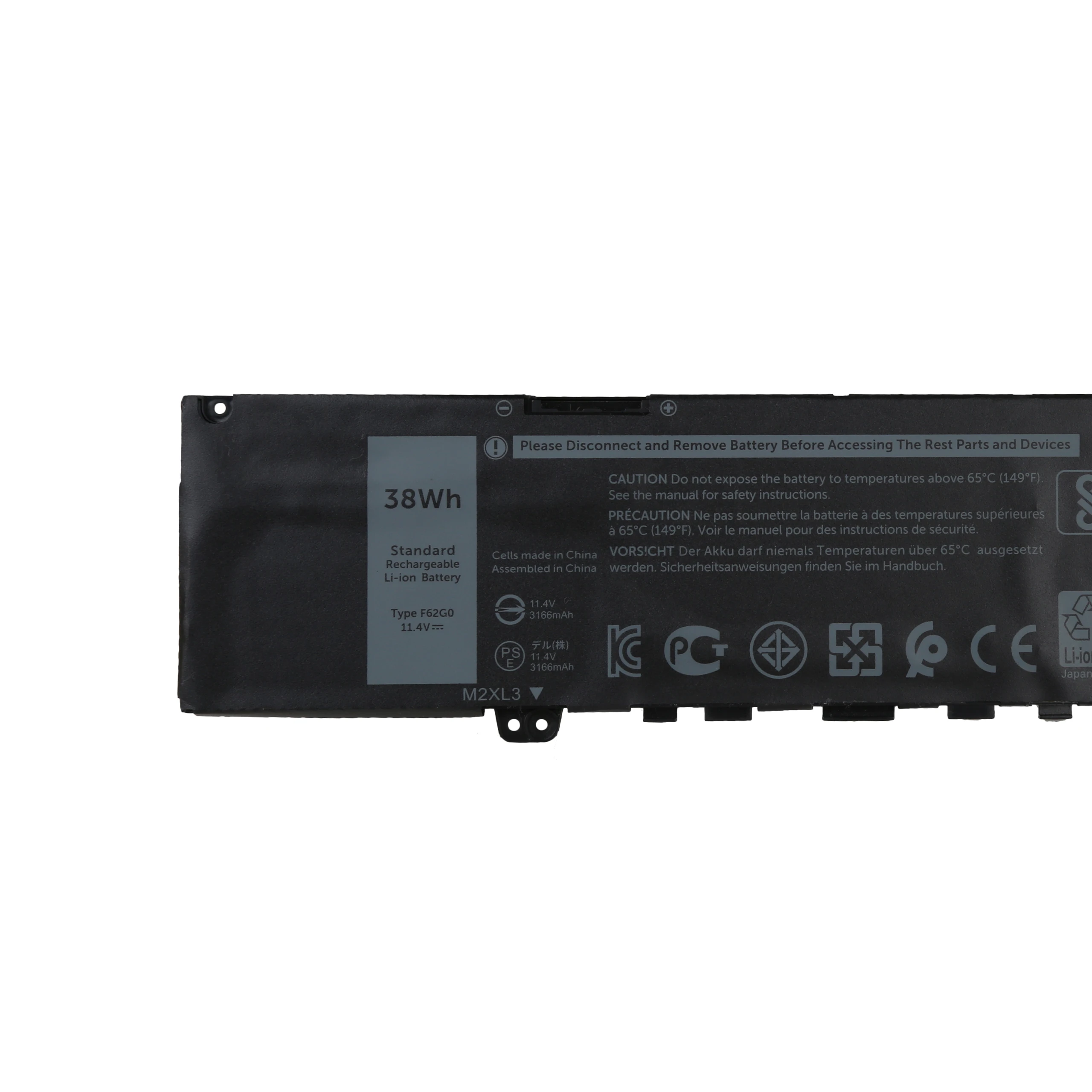 
Factory price F62G0 Laptop Battery for Dell Vostro 5370 Inspiron 13 5370 7370 7373 CHA01 RPJC3 