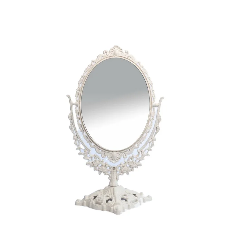 Desktop mirror european retro mirrors Double magnifying glass double side beauty vanity makeup mirror