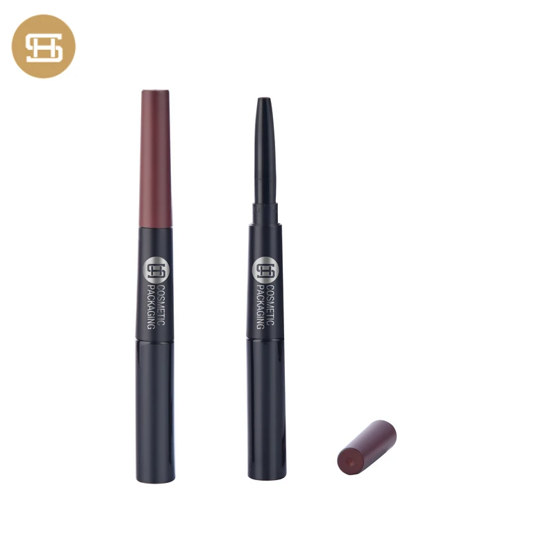 Двухсторонняя упаковка ручки для бровей и гелевая трубка для бровей с кисточкой