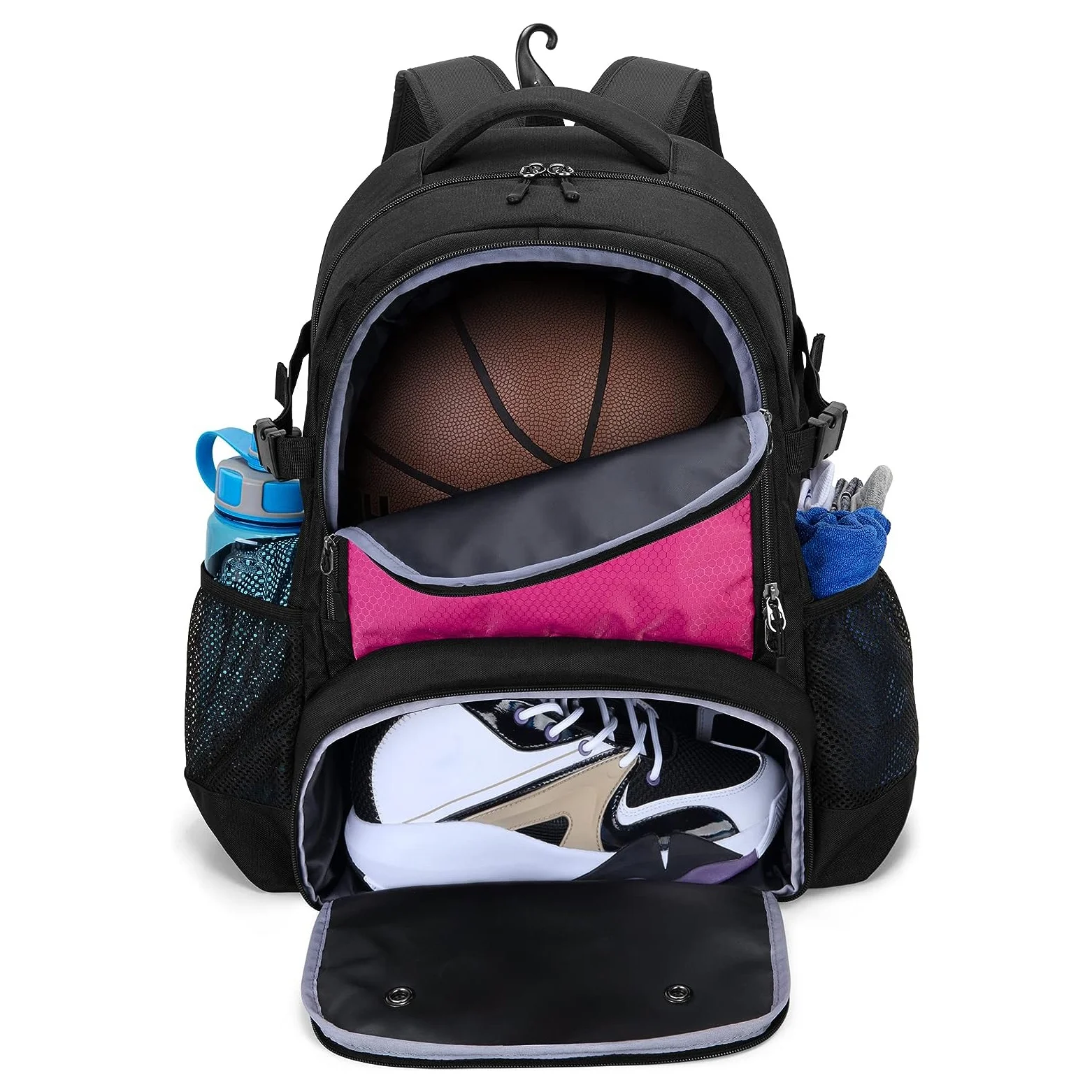 OEM Outdoor Men Soccer Sport Backpack Waterproof Basketball Soccer Sport Bag Backpack With Ball and Shoe Compartment