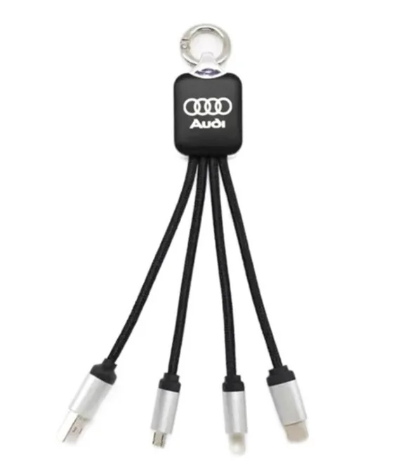 Pogo Three in one charging line LED lighting data line gift customized logo