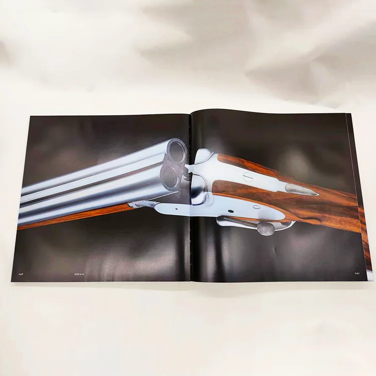 custom printing service color A4 hard cover picture libros magazine journal book with box set