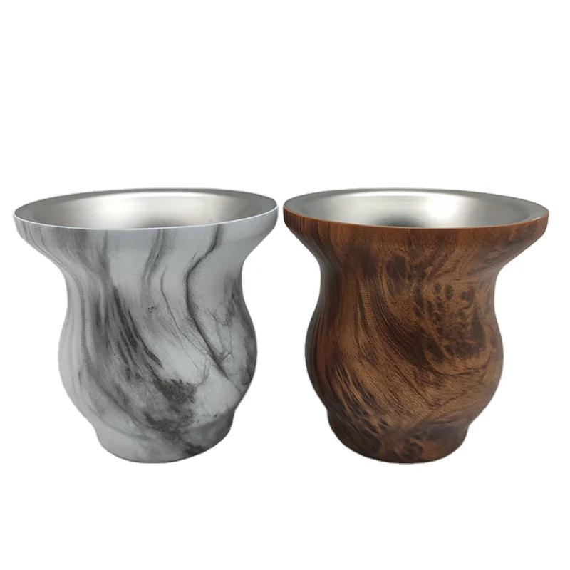 Taza De Mate Amazon Best Seller Food Grade Double Wall 304 Stainless Steel Reusable Personalized 8Oz Yerba Mate Cup