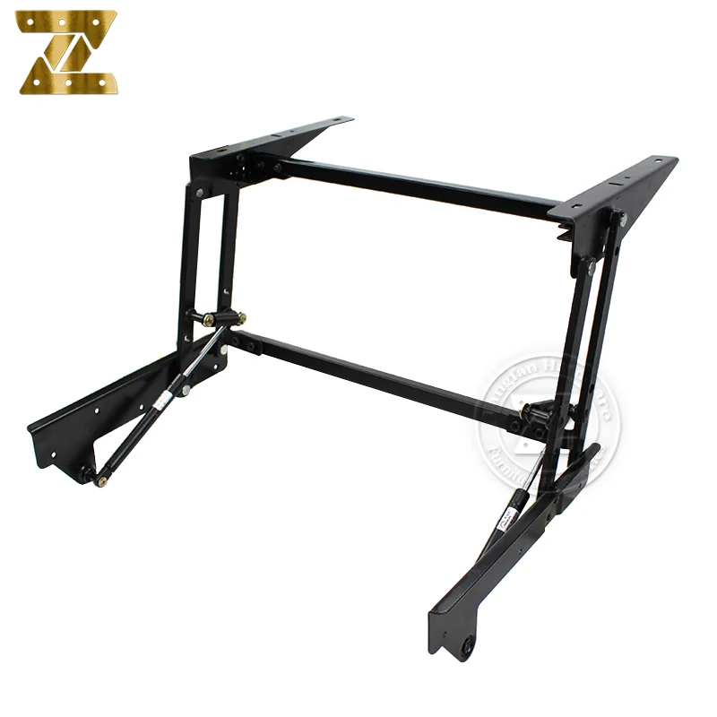 Save Space Table Lifting  Mechanism With Spring Gas Hydraulic Metal Steel Folding Hinges Soft Close Lift Up Furniture Hardware